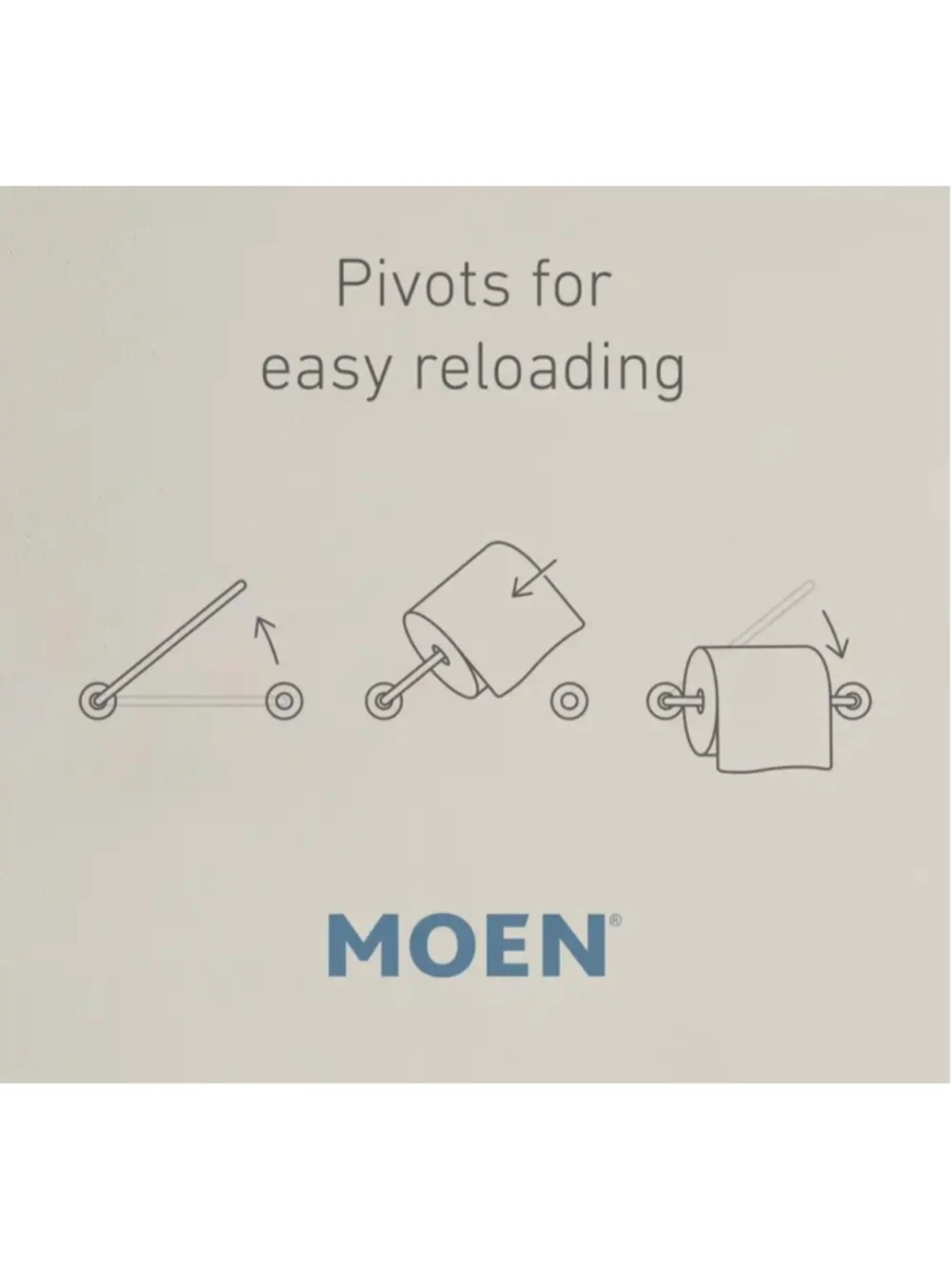 Align Pivoting Double Post Toilet Paper Holder in Brushed Nickel YB0408BN NIB